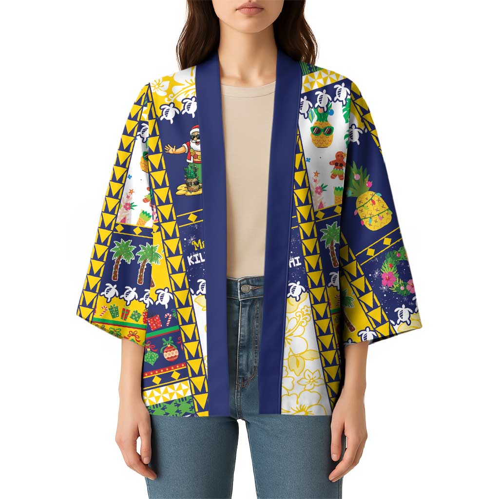 Tokelau Christmas Kimono Festive Beach Vibes - Polynesian Pride