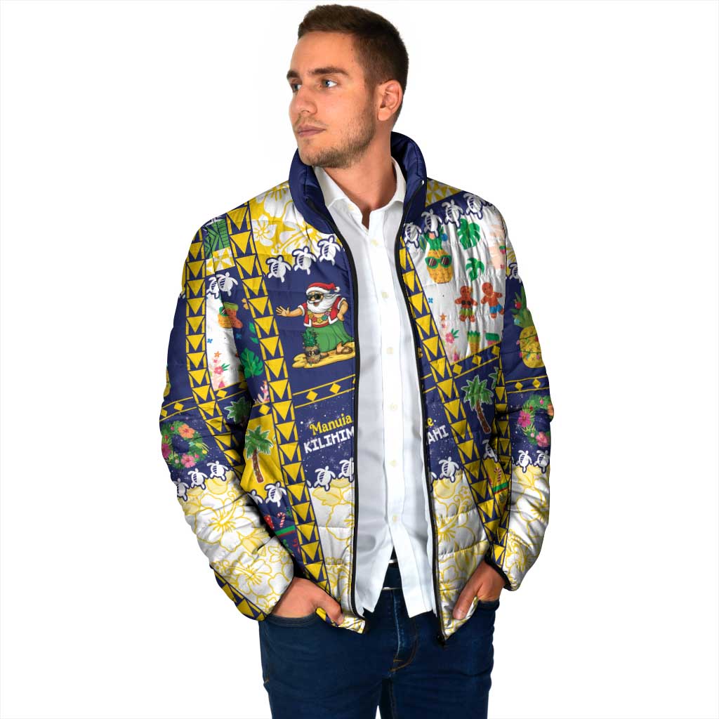 Tokelau Christmas Padded Jacket Festive Beach Vibes - Polynesian Pride