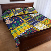Tokelau Christmas Quilt Bed Set Festive Beach Vibes - Polynesian Pride