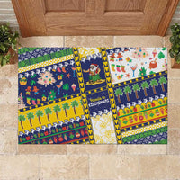 Tokelau Christmas Rubber Doormat Festive Beach Vibes - Polynesian Pride