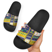 Tokelau Christmas Slide Sandals Festive Beach Vibes - Polynesian Pride