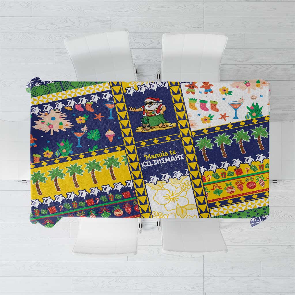 Tokelau Christmas Tablecloth Festive Beach Vibes - Polynesian Pride