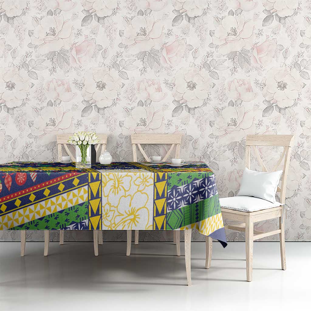 Tokelau Christmas Tablecloth Festive Beach Vibes - Polynesian Pride