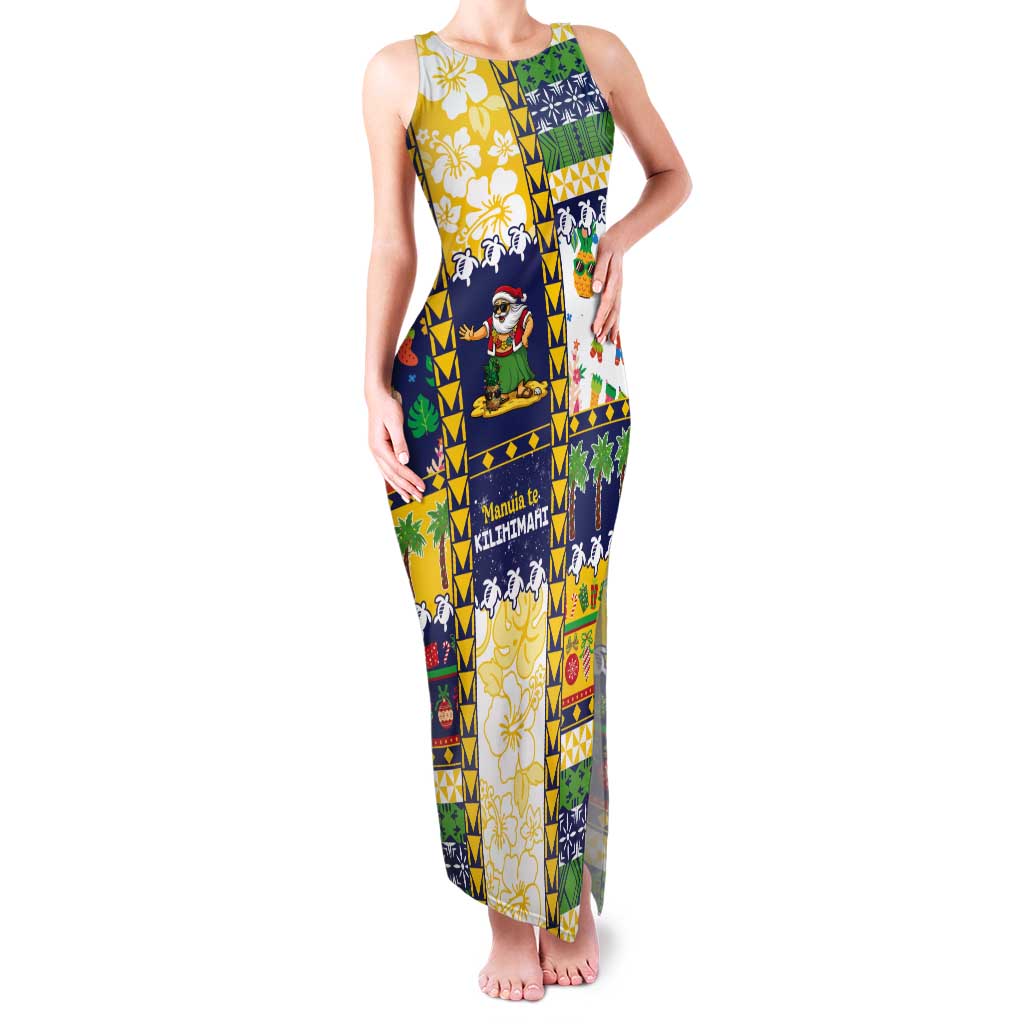 Tokelau Christmas Tank Maxi Dress Festive Beach Vibes - Polynesian Pride