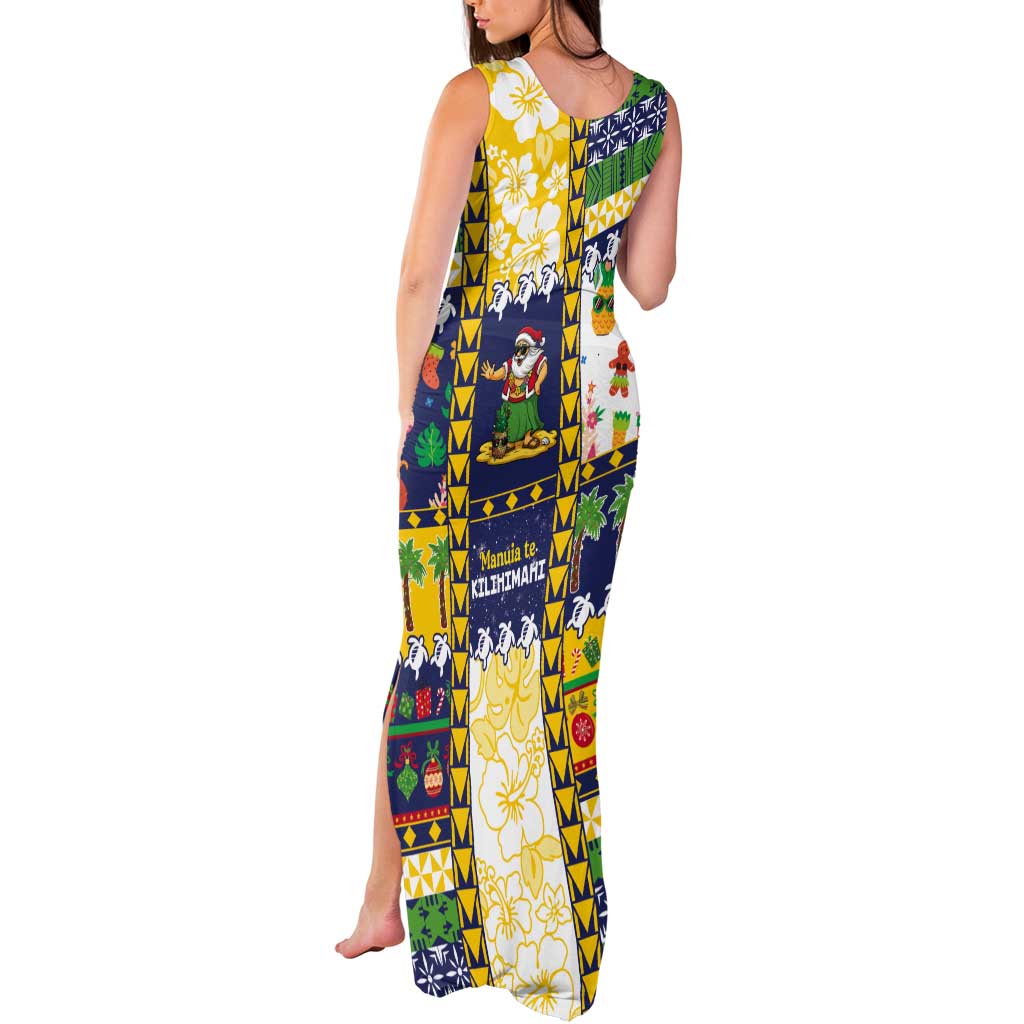 Tokelau Christmas Tank Maxi Dress Festive Beach Vibes - Polynesian Pride
