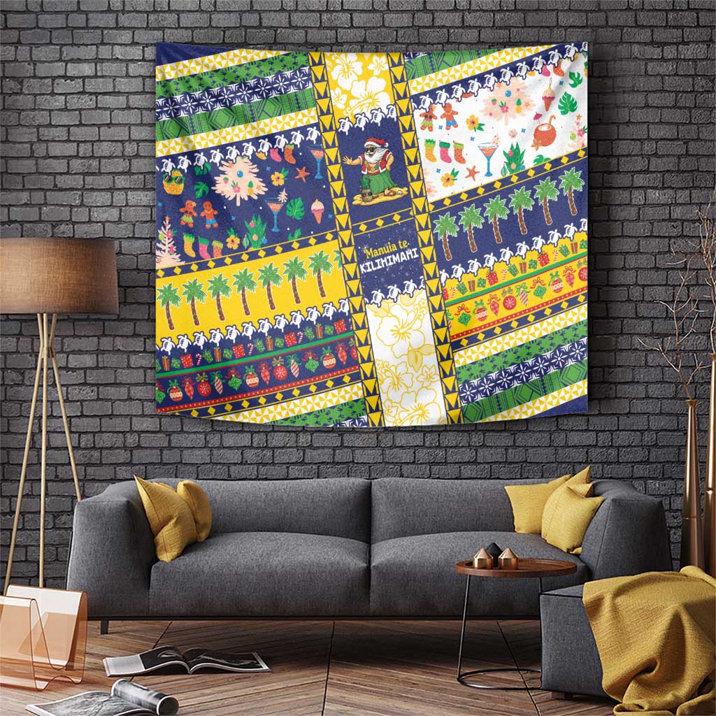Tokelau Christmas Tapestry Festive Beach Vibes - Polynesian Pride