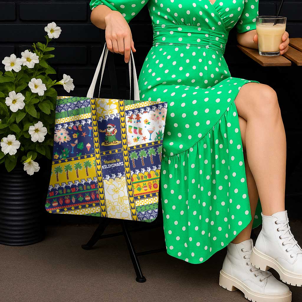 Tokelau Christmas Tote Bag Festive Beach Vibes - Polynesian Pride