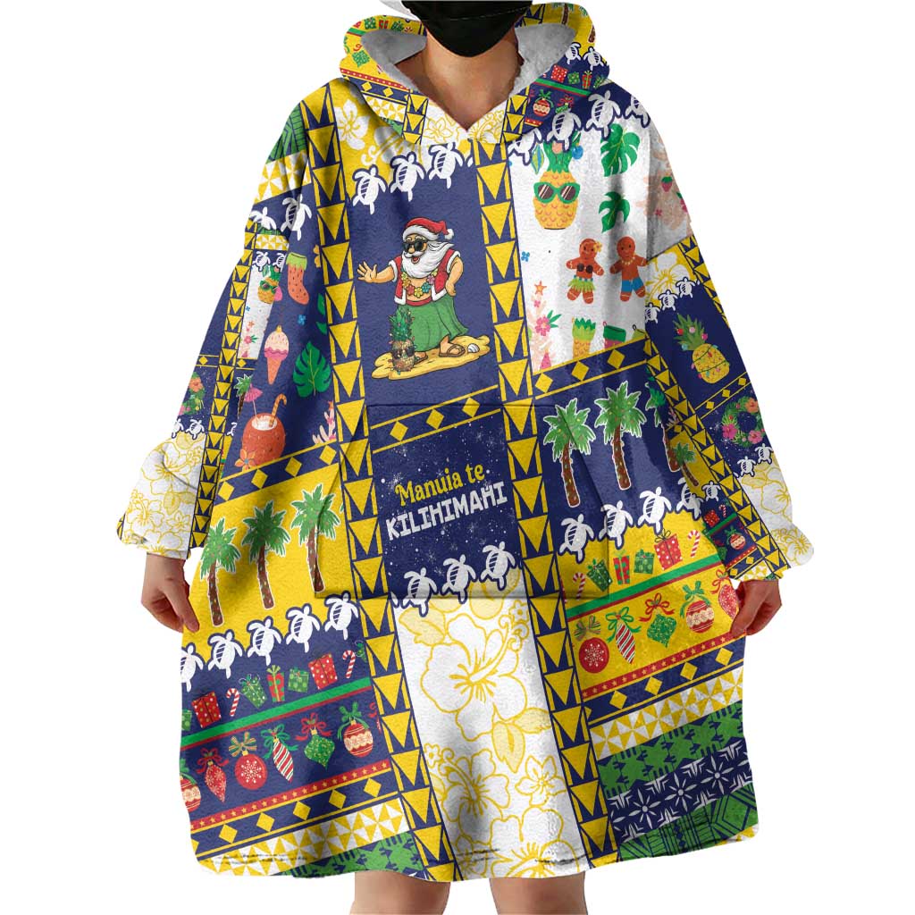 Tokelau Christmas Wearable Blanket Hoodie Festive Beach Vibes - Polynesian Pride