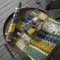 Tokelau Christmas Wrapping Paper Festive Beach Vibes - Polynesian Pride