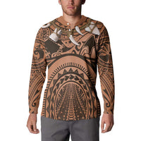 Polynesia Maui Tattoo Inspired Cosplay Costume Button Sweatshirt LT05 - Polynesian Pride