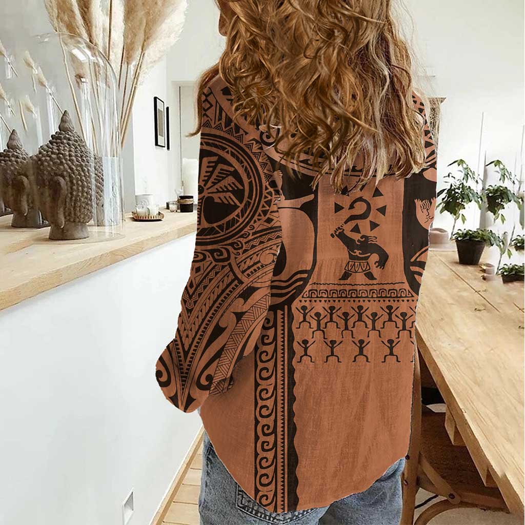 Polynesia Maui Tattoo Inspired Cosplay Costume Women Casual Shirt