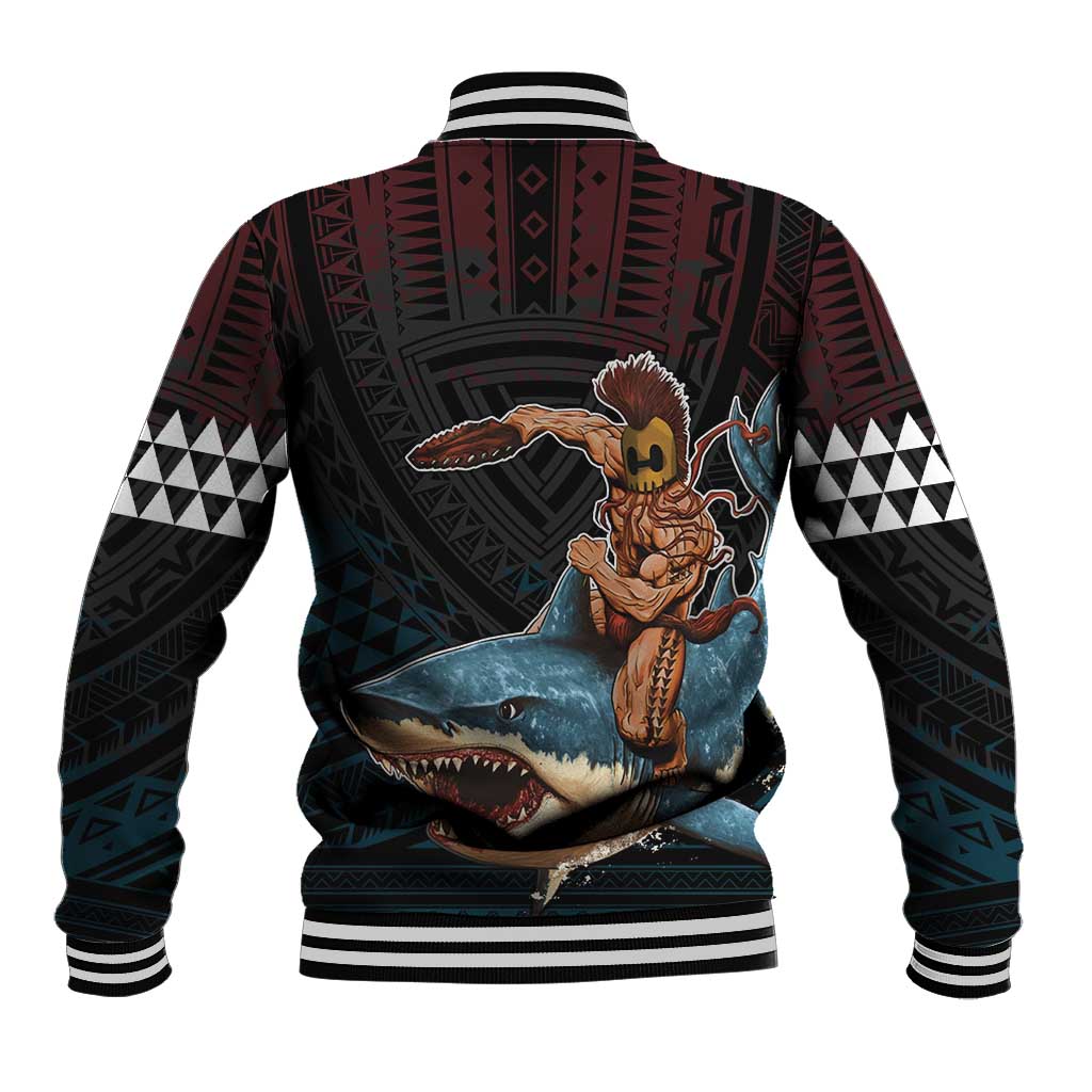 Hawaii Ikaika Baseball Jacket Hawaiian Mythic Koa Tribal Warrior LT05 - Polynesian Pride