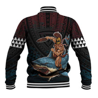 Hawaii Ikaika Baseball Jacket Hawaiian Mythic Koa Tribal Warrior LT05 - Polynesian Pride