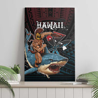 Hawaii Ikaika Canvas Wall Art Hawaiian Mythic Koa Tribal Warrior LT05 - Polynesian Pride