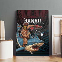 Hawaii Ikaika Canvas Wall Art Hawaiian Mythic Koa Tribal Warrior LT05 - Polynesian Pride