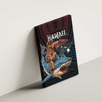 Hawaii Ikaika Canvas Wall Art Hawaiian Mythic Koa Tribal Warrior LT05 - Polynesian Pride