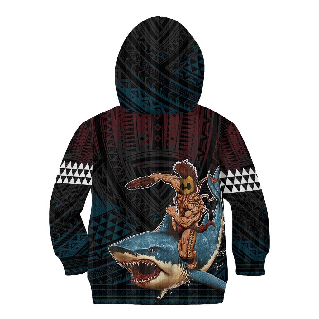 Hawaii Ikaika Kid Hoodie Hawaiian Mythic Koa Tribal Warrior