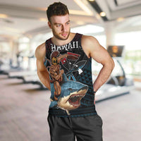 Hawaii Ikaika Men Tank Top Hawaiian Mythic Koa Tribal Warrior LT05 Black - Polynesian Pride