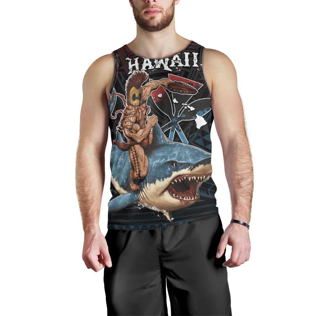 Hawaii Ikaika Men Tank Top Hawaiian Mythic Koa Tribal Warrior LT05 - Polynesian Pride