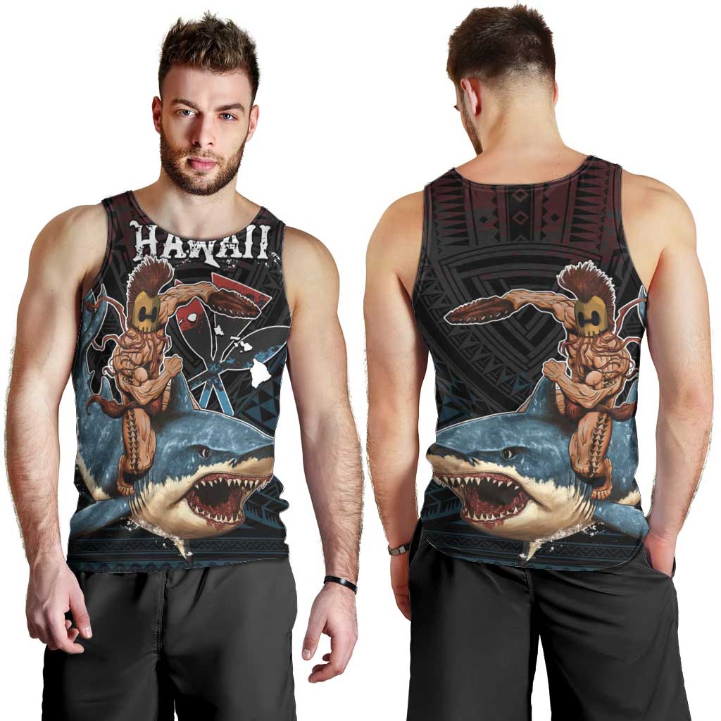 Hawaii Ikaika Men Tank Top Hawaiian Mythic Koa Tribal Warrior LT05 - Polynesian Pride