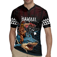 Hawaii Ikaika Rugby Jersey Hawaiian Mythic Koa Tribal Warrior LT05 - Polynesian Pride
