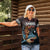 Hawaii Ikaika Women Polo Shirt Hawaiian Mythic Koa Tribal Warrior