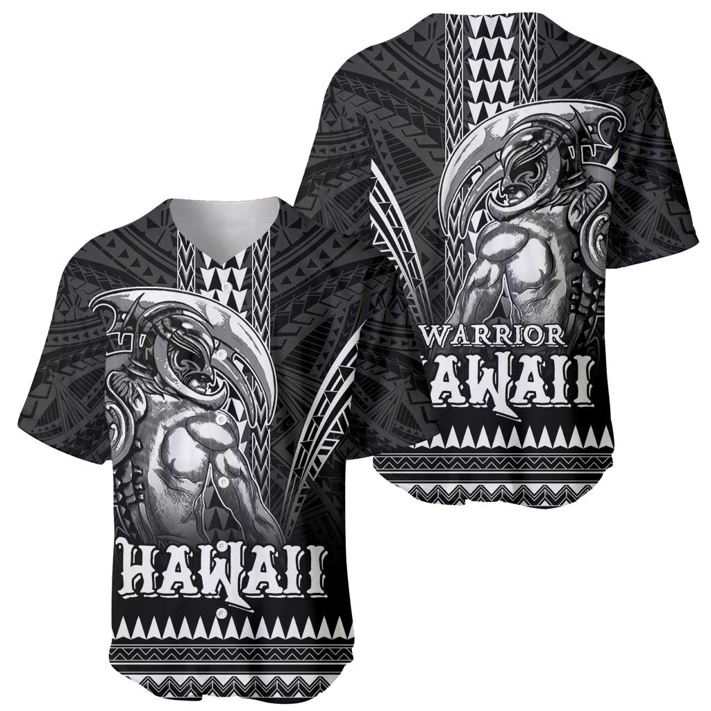Hawaiian Ikaika Warrior Baseball Jersey Tribal Pattern