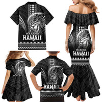 Hawaiian Ikaika Warrior Family Matching Mermaid Dress and Hawaiian Shirt Tribal Pattern LT05 - Polynesian Pride