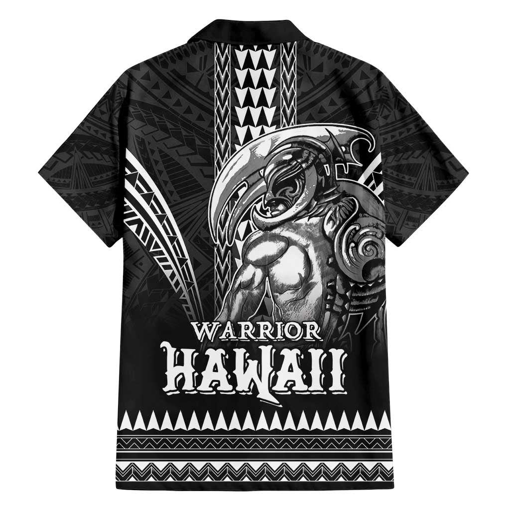 Hawaiian Ikaika Warrior Family Matching Off Shoulder Short Dress and Hawaiian Shirt Tribal Pattern LT05 - Polynesian Pride