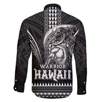 Hawaiian Ikaika Warrior Family Matching Short Sleeve Bodycon Dress and Hawaiian Shirt Tribal Pattern LT05 - Polynesian Pride