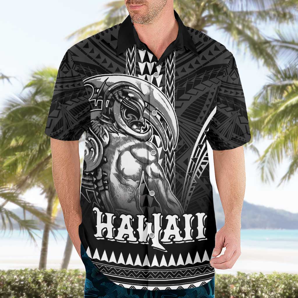 Hawaiian Ikaika Warrior Hawaiian Shirt Tribal Pattern