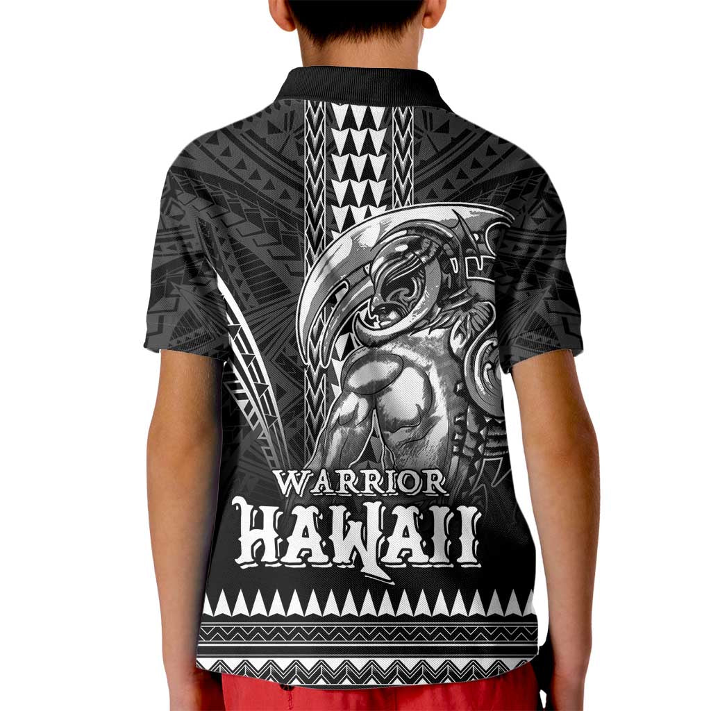 Hawaiian Ikaika Warrior Kid Polo Shirt Tribal Pattern