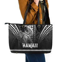 Hawaiian Ikaika Warrior Leather Tote Bag Tribal Pattern LT05 - Polynesian Pride