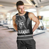 Hawaiian Ikaika Warrior Men Tank Top Tribal Pattern LT05 Black - Polynesian Pride