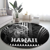 Hawaiian Ikaika Warrior Round Carpet Tribal Pattern LT05 - Polynesian Pride