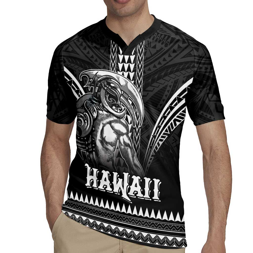 Hawaiian Ikaika Warrior Rugby Jersey Tribal Pattern LT05 - Polynesian Pride
