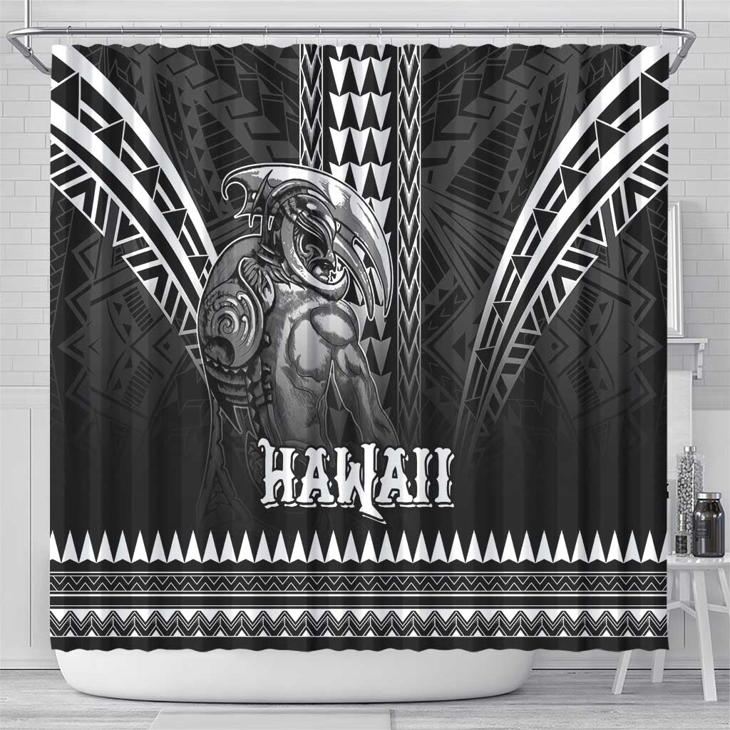 Hawaiian Ikaika Warrior Shower Curtain Tribal Pattern LT05 - Polynesian Pride