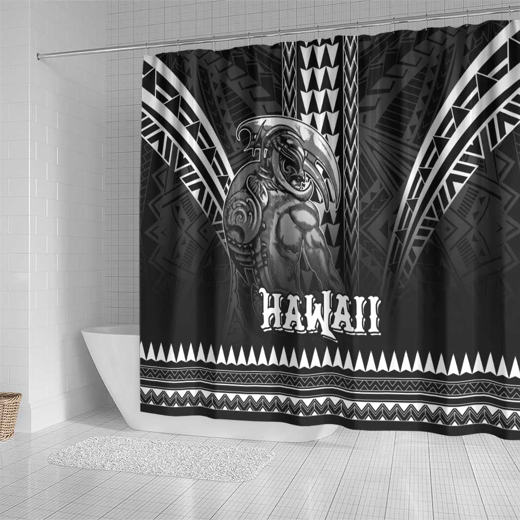 Hawaiian Ikaika Warrior Shower Curtain Tribal Pattern LT05 - Polynesian Pride