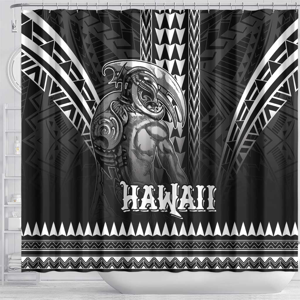 Hawaiian Ikaika Warrior Shower Curtain Tribal Pattern LT05 - Polynesian Pride