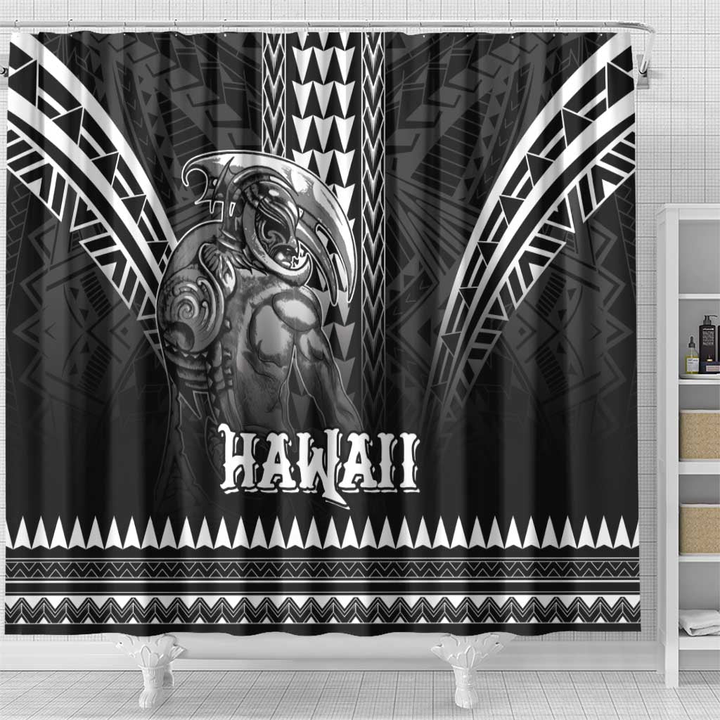 Hawaiian Ikaika Warrior Shower Curtain Tribal Pattern LT05 - Polynesian Pride