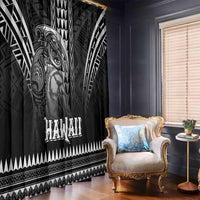 Hawaiian Ikaika Warrior Window Curtain Tribal Pattern LT05 - Polynesian Pride