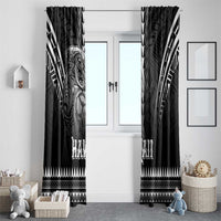Hawaiian Ikaika Warrior Window Curtain Tribal Pattern LT05 - Polynesian Pride