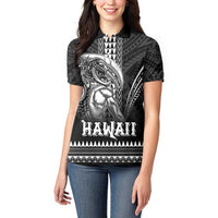 Hawaiian Ikaika Warrior Women Polo Shirt Tribal Pattern