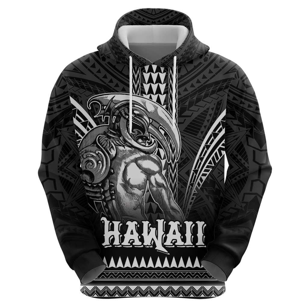 Hawaiian Ikaika Warrior Zip Hoodie Tribal Pattern LT05 - Polynesian Pride