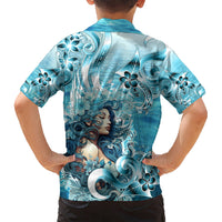 Hawaii Namaka Goddess Of The Sea Kid Hawaiian Shirt Polynesian Style LT05 - Polynesian Pride