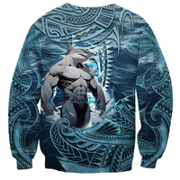 Hawaiian Shark God Kamohoalii Sweatshirt Polynesian Style LT05 - Polynesian Pride