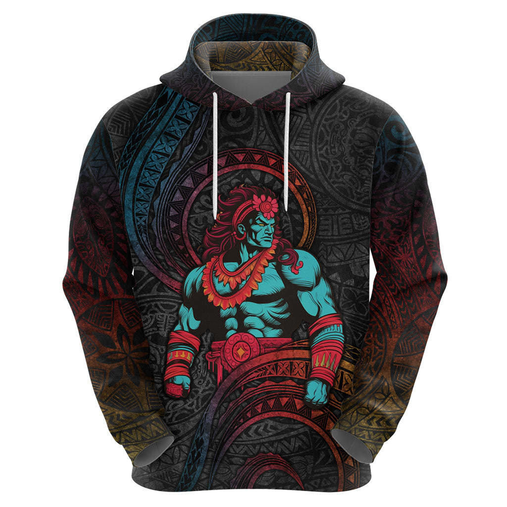 Hawaiian Demigod Maui Hoodie Polynesian Mythology LT05 - Polynesian Pride