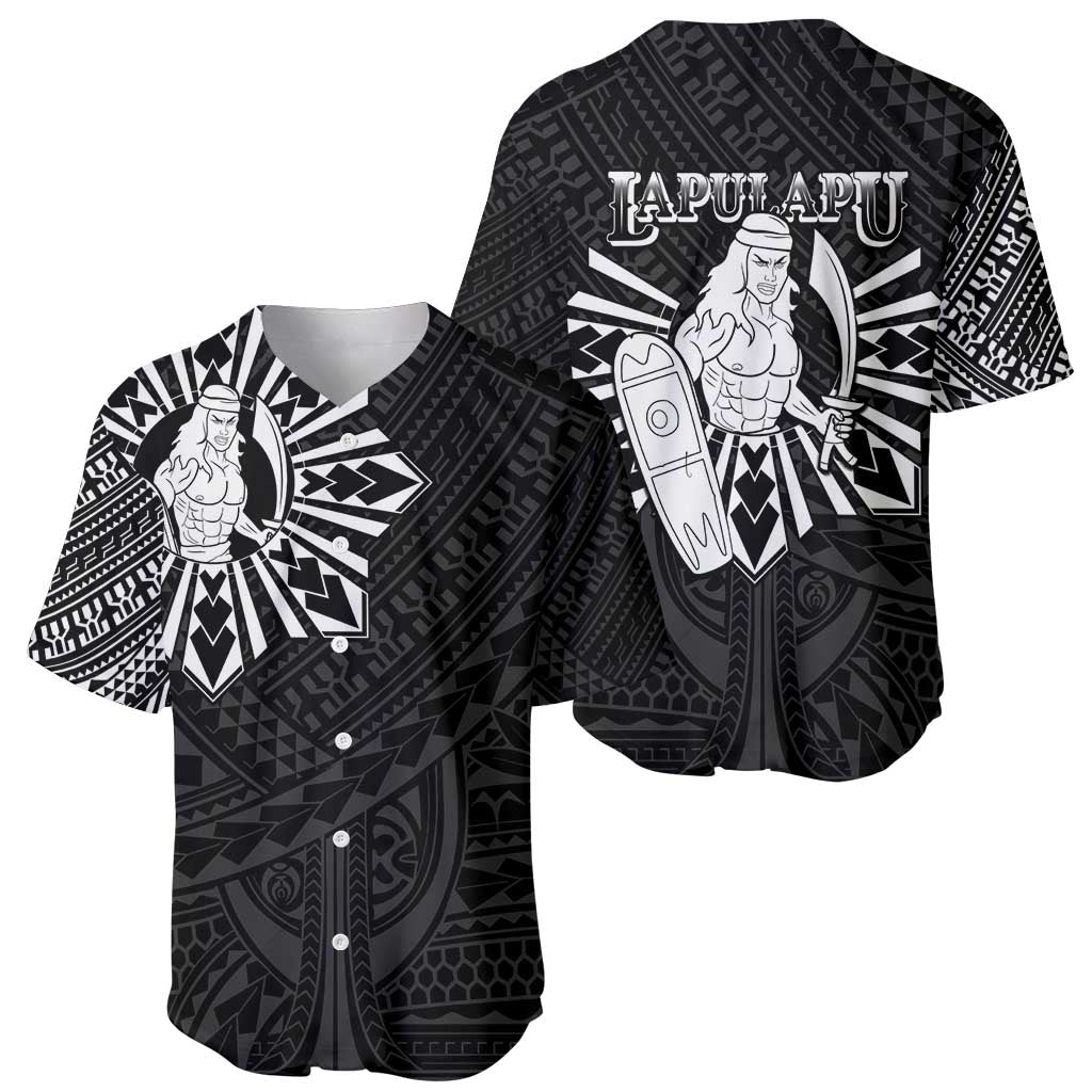 Philippines Tribal Baseball Jersey King Lapu Lapu Black Version