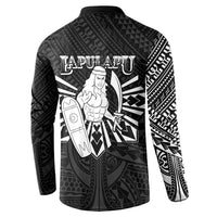 Philippines Tribal Button Sweatshirt King Lapu Lapu Black Version