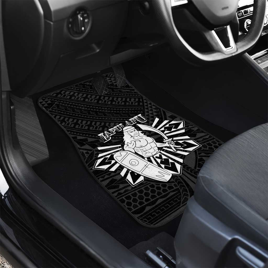 Philippines Tribal Car Mats King Lapu Lapu Black Version